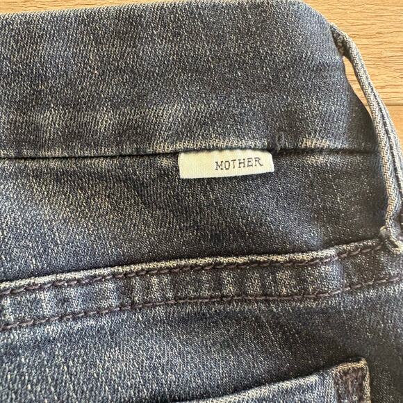 MOTHER The Looker Ankle Jeans Size 25 Here Kitty, Kitty Glitter Racer Stretch - Picture 11 of 12